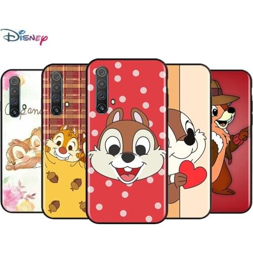 Black Soft Cute Bunny Chip For Realme 7i Global C2 C3 C11 C12 C15 C17 X2 X3 Superzoom X50 XT Q2 Q2i Pro 5G Phone Case