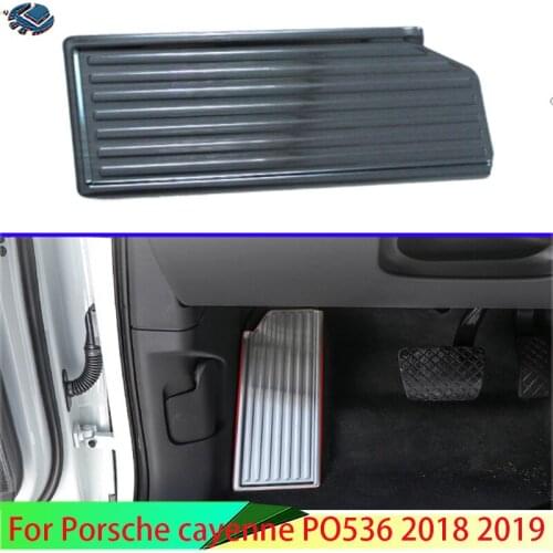 For Porsche cayenne PO536 2018 2019 Car Accessories Durable In Car Interior Auto Foot Rest Pedal Cover