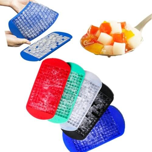 Ice Cube Tray 160 Grids 1X1cm Silicone Fruit Ice Cube Maker DIY Creative Small Ice Cube Mold Square Shape Kitchen Accessories