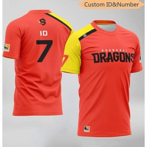 Supporter T-shirt 2021 Summer OWL E-sports Jersey Team Uniforms Team Uniforms Fans Game Jerseys Latest Customized IDT-Shirts