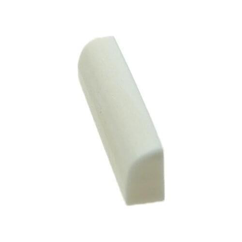 KAISH 43mm No Slot Pure Bone Nut Flat Bottom Blank Guitar Bone Nut 43x6x9