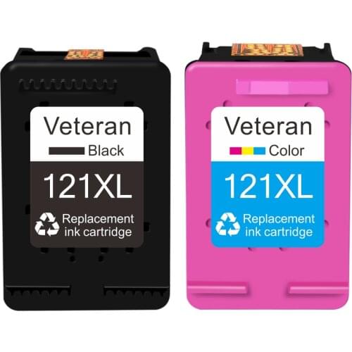 Veteran Compatible 121XL Black Ink Cartridge for hp 121 xl hp121 for Deskjet D2563 F4283 F2423 F2483 F2493 F4213 F4275 printer