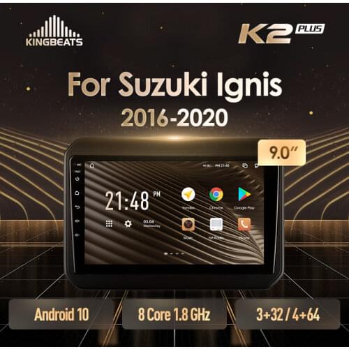 KingBeats Android 10 Octa-Core head unit HU 4G in Dash Car Radio Multimedia Video Player Navigation GPS For Suzuki Ignis 2016 - 2020 no dvd 2 din Double Din Android Car Stereo 2din
