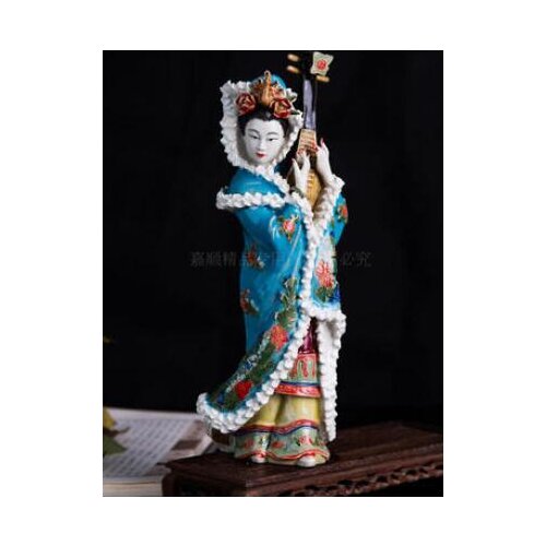Classical Chinese home decoration ladies decoration pieces Shiwan doll fine hand-made porcelain figure sculpture four beauties