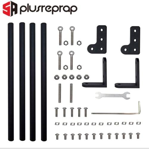 3D Pinter Parts Supporting Pull Rod Kit Upgrade Compatible with Ender-3/Ender-3 Pro/CR10/CR10S Aluminum Alloy Tie Rod Set