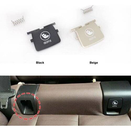 Car Rear Seat Hook ISOFIX Cover Child Restraint for BMW X3 G08 2017 2018 2019 2020 Car Rear Seat Hook Black Beige Buckle