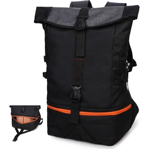 Mens Mountaineer Travel Bag Outdoor Sports Basketball Backpack Multi-functional Fitness Training Bag Sac De
