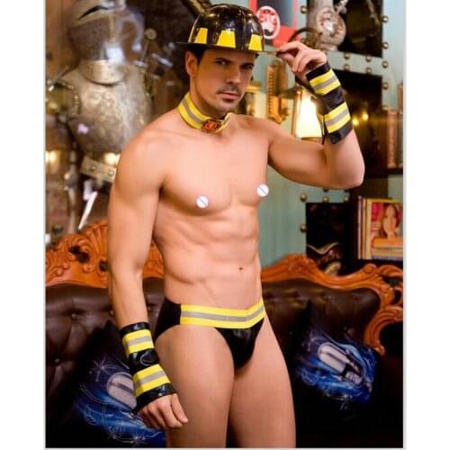 Sexy Fireman Cosplay Costumes Professional Fireman Dress Halloween Firefighter Uniforms Men Performance Carnival Clothes