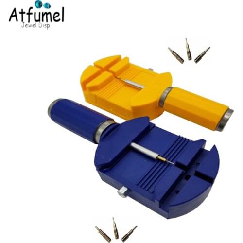 6 in 2 New Blue Orange 28mm Watch Link Band Slit Strap Bracelet Chain Pin Remover Adjuster Repair Tool Kit For Men Women Wrist
