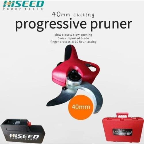 2019 new progressive type anti-cutting hand lithium battery electric pruning shears,garden scissors electric in pruning shear