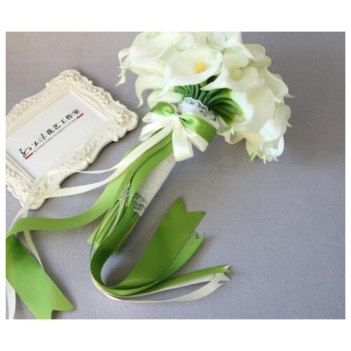 SexeMara 2018In Stock Bridal bouquet simulation calla hand-made bouquets holding flower Wedding Decor
