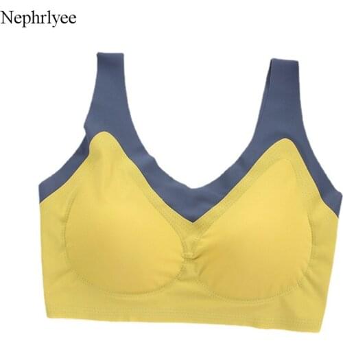 2021 New Latex Women Sports Bra Seamless Padded Shockproof Breathable Running Sport Brassiere Tops Push Up Bras CA266