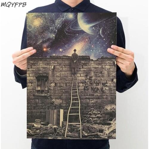 Metaphor Antique Kraft Paper Poster Wall Sticker Decorative Painting Household Goods Gift