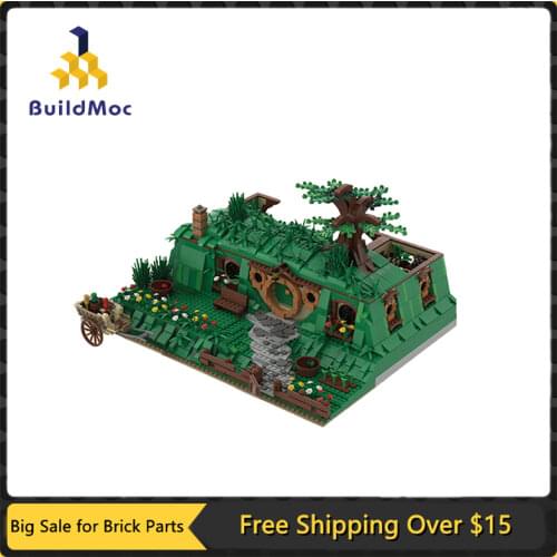 MOC Country Life Place Bag End Elf House Building Block Toy Classic Movie DIY Home Scene Building Model Childrens Gift Toys