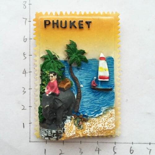 Southeast Asian Tourism Souvenirs Thailand Phuket Magnetic Refrigerator Stickers Home Decoration