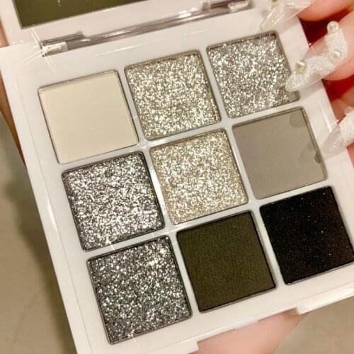 9 Colors Smoky Punk Eye Shadow Makeup Decay City Pearlescent Matte Gray Eyes Makeup Palette Waterproof Eye Shadow Cosmetics