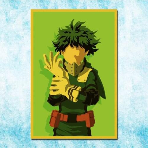 Japanese Anime My Hero Academia Vintage Posters Art Silk Poster Canvas Retro Print For Home Room Decor-021