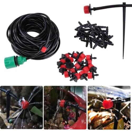 Water Hose DIY Micro Drip Irrigation System Automatic Garden Sprinkler Watering Kit for Lawn Greenhouse Plants Garden Tools