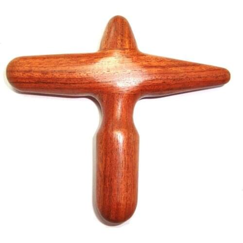 Woody camphor wood of the cross The point of hand leg foot massage stick Health care equipment Gifts for parent Chinese Medicine