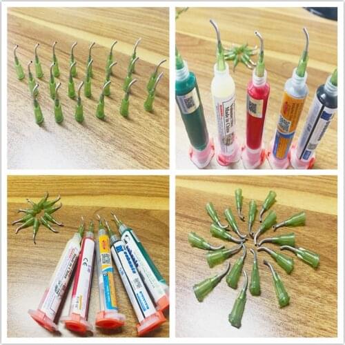 10 Pcs New Type Bending Needles Lastest Syringe For Solder Paste Soler Flux 10cc Solder Tube For NC559 And Mechanic Solder Paste