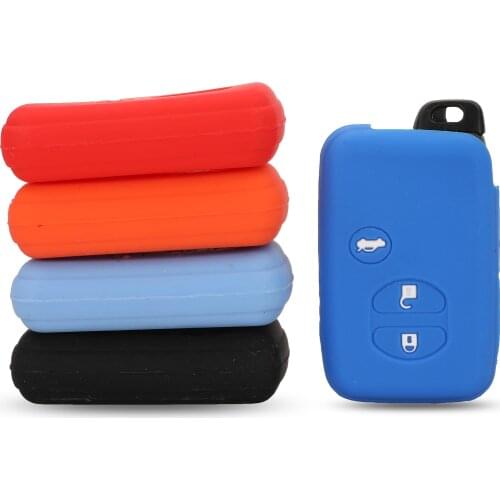 10pc Remote 3B Silicone Car Key Cover Case For Toyota Camry Crown RAV4 Land Cruiser Hignlander Corolla Prado Prius Smart Proctor