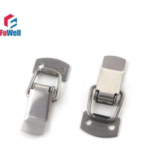 20pcs R007 Metal Toggle Latch 38mm Length Iron Cabinet Box Buckle Spring Loaded Toggle Latch Hasp