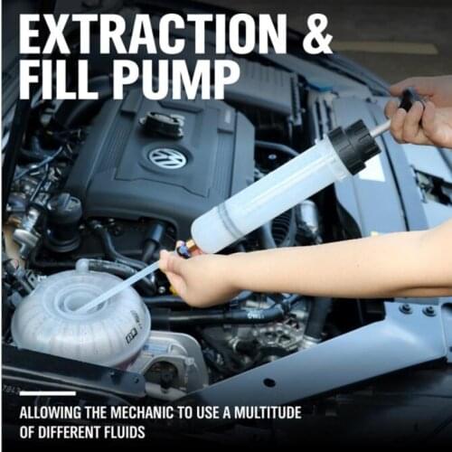 200CC Brake Oil Suction Pump Filling Syringe Bottle Delivery Manual Pump Automobile Oil Extraction Vehicle Fuel Pump