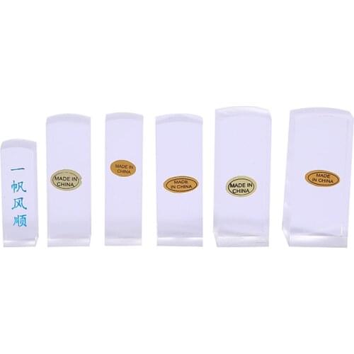 1pcs Round head crystal plexiglass stamps material wholesale anti-white crystal stamps