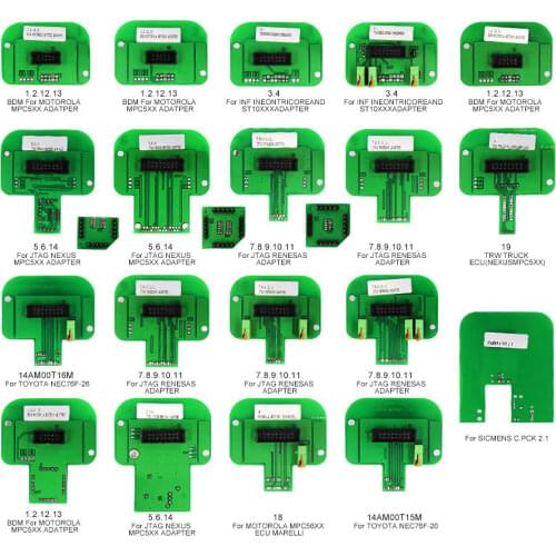 Full Set 22pcs BDM Adapters For KTAG KESS FGTECH BDM100 BDM ECU Trasdata Probe Adapters 22 BDM Frame ECU RAMP Chip Tuning Tool