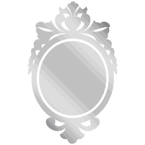 Free shipping new design mirror frame , 3D acylic mirror wall frame sticker