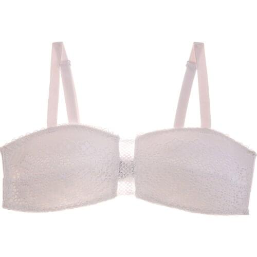 CYHWR Big Size Cotton Push Up Bra 1/2 Cup underwear Lace Lingerie Wire Free size Bras for women