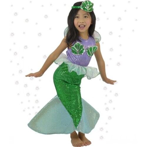 Mermaid Costumes for Kids Girls Princess Ariel Dress The little Mermaid Ariel Princess Cosplay Costume Mermaid Fancy Dress