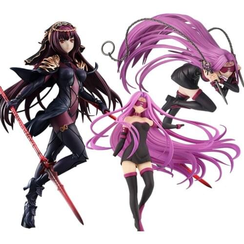 Bandai Genuine Fate/Zero Rider Lancelot Medusa Tohsaka Rin Katsushika Hokusai Action Figure Model Toys