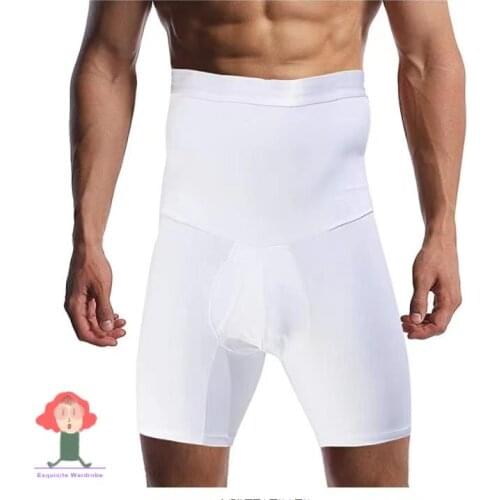 Corset beltMenTummyControl Shorts HighWaistSlimmingUnderwear Body Shaper Seamless Belly Girdle Boxer Briefs Abdomen PantsCintura