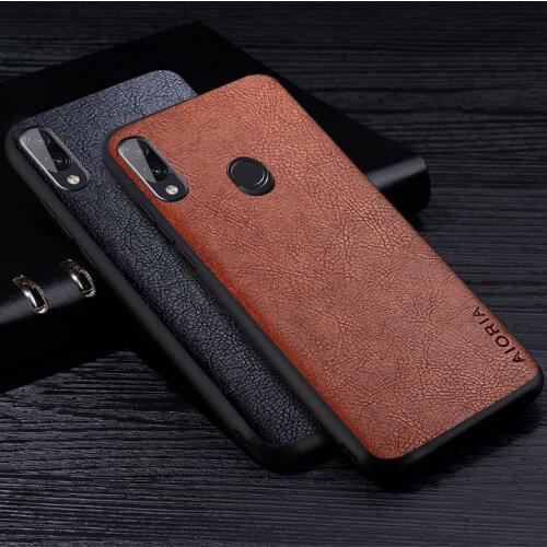 Leather Case For Xiaomi Mi A2 6X Luxury Style High Grade Retro Litchi PU Material Soft TPU Cover For Mi 6x