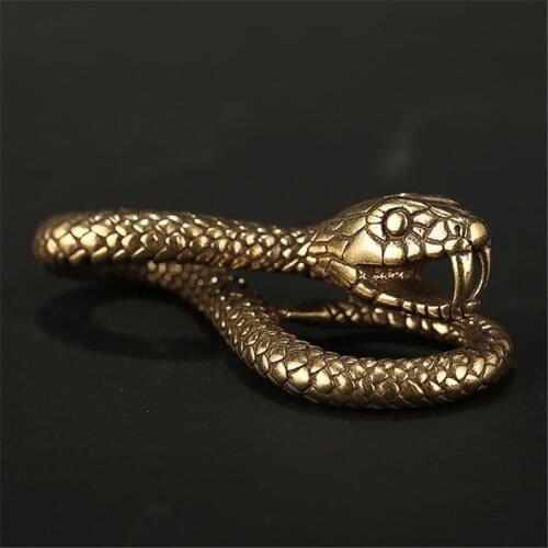 Casting Metal Boa Ornaments Gifts 3D Figurine Mini Animal Collect Home Office Room Desktop Decoration Sculpture