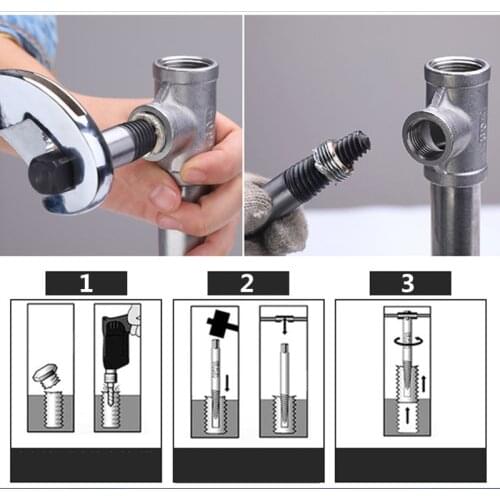 General 5Pcs Screw Extractor Center Drill Bits Guide Set Broken Damaged Bolt Remover Removal Speed Easy Out Set