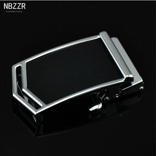 NBZZR Black Buckle Head For Mens Leather Belt Business Leisure Suit Automatic Buckles Fit 3.5cm Width Belt