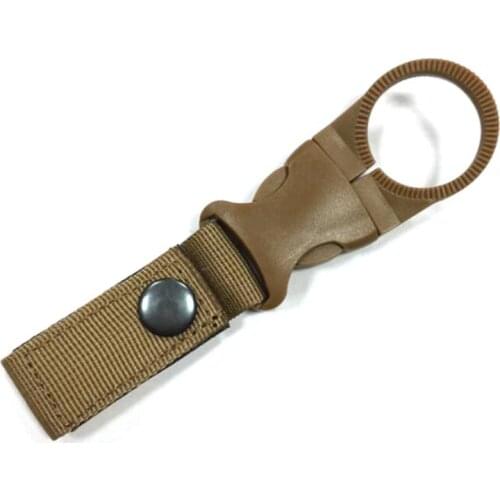 Outdoor Military Nylon Webbing Buckle Hook Water Bottle Holder Clip EDC Climb Carabiner Belt Backpack Hanger Camp Outdoor Tools