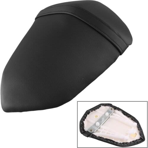 Z1000 Motorcycle Rear Passenger Seat Cushion Tail Pillion Seats Pad For KAWASAKI Z 1000 2007 2008 2009 Black PU Leather