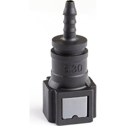 1/4'' 6.30 ID3 Straight Fuel Injector Female Quick Connector For Nylon Pipe And Rubber Pipe