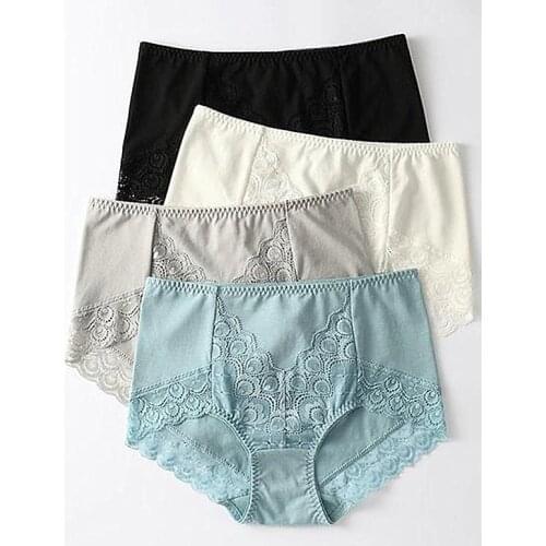RUIN P1901 M-XXXL Womens underwear Womens intimates Womens Cotton Panties High-Rise Briefs