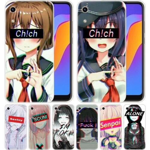 Luxury Silicone Case LEWD Sad Anime for Huawei Honor 9X 8A 7A 20 Pro 7X 8X 7S 8S 8 9 10 Lite View 20 20i 10i Play Fashion Cover