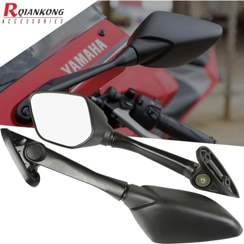 Motorcycles Foldable Side Mirrors Blind Spot Rearview Mirror Cover Cap For Yamaha YZF R3 R25 YZF-R3 YZF-R25 2015 2016 2017 2018