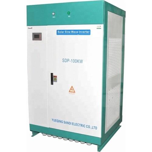 100KW wide voltage solar inverter 400-850VDC for off grid system no battery