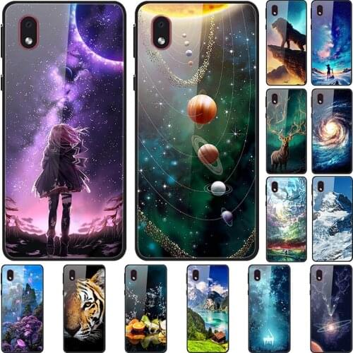 Glass Case For Samsung Galaxy A01 Core Tempered Glass Phone Case Phone Cover Phone Shell Series 2