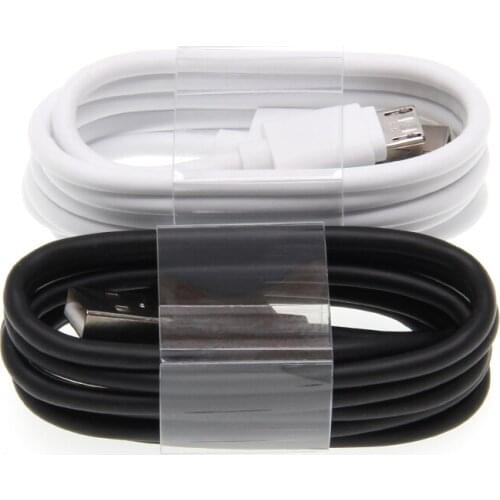 Universal Micro USB Cable 1M Black /White Charge Cord for Android Samsung S6 S7 Edge Xiaomi Huawei MP3 Microusb Wire 100pcs