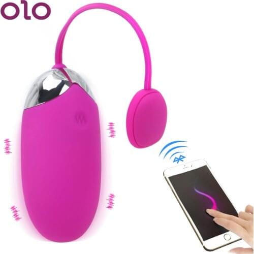 OLO Bullet Vibrator APP Bluetooth Wireless Remote Control Vibrating Egg Vibrator Ball 12 Speeds Sex toys for women Adult Product