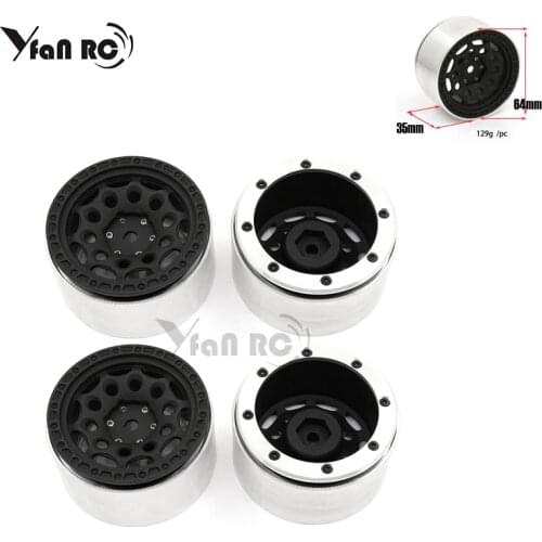 Yfan rc 1 Set 2.2 inch alloy wheel hub for 1/10 simulation climbing car tire locking wheel hub scx10 trx-4 polar wheel hub W26