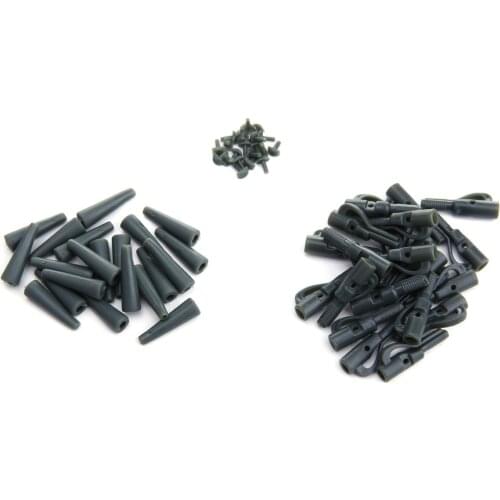 20Sets Fishing Lead Clips Carp Fishing Tackle Tools Quick Change Clips Swivel for Carp Rigs Coarse Fishing Tackle Accessories